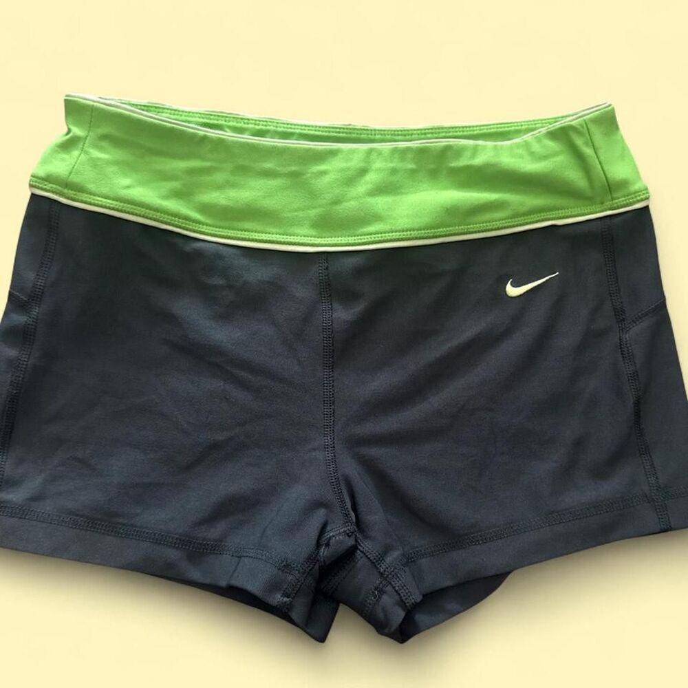 Nike Women's Green and Black Shorts
